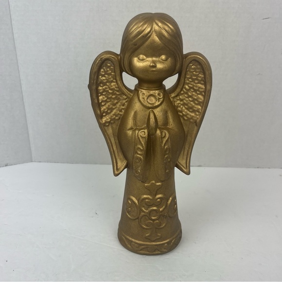 70s vintage gold ceramic Angel-MCM,kitschy-10.5” - Picture 12 of 12